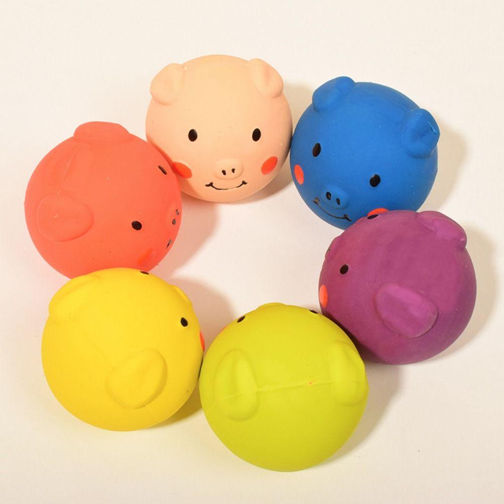 Cartoon Dog Chew Toy Soft Doy Molar Toy Funny Latex Squeaky Dog Toys Relieve Boredom