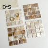 Natural Shell Square Coaster Mosaic Heat Insulation Home Decoration Placemats Photography Props Mats for Family Dining Table Coffee Shop