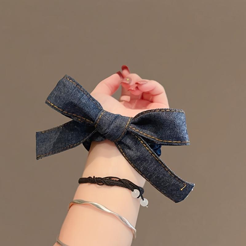 1 шт. Корейская Мода Ковбойский Бант Сверкающий Круглый Подвеска-Шар Кольцо для Волос Подходит для Праздничных Подарков Подходит для Повседневной Носки Женщин