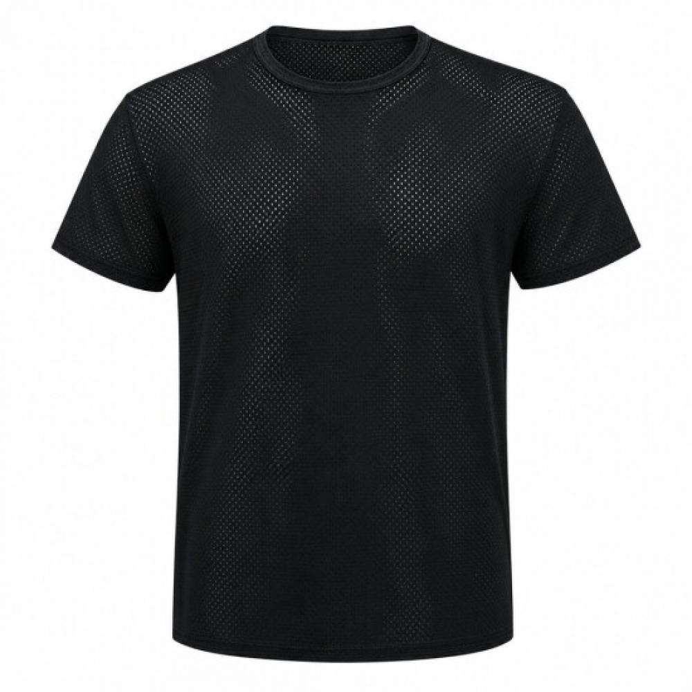 Limid Men S Round Neck meSh ShorT Sleeve T ShirT On Sha Qwfjzx4o