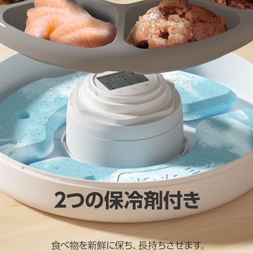 Bricia Automatic Wet Food Feeder with Timer and Battery Operation, for Cats, Dogs, and Small Pets, Suitable for Multiple Pets, Includes a Removable an
