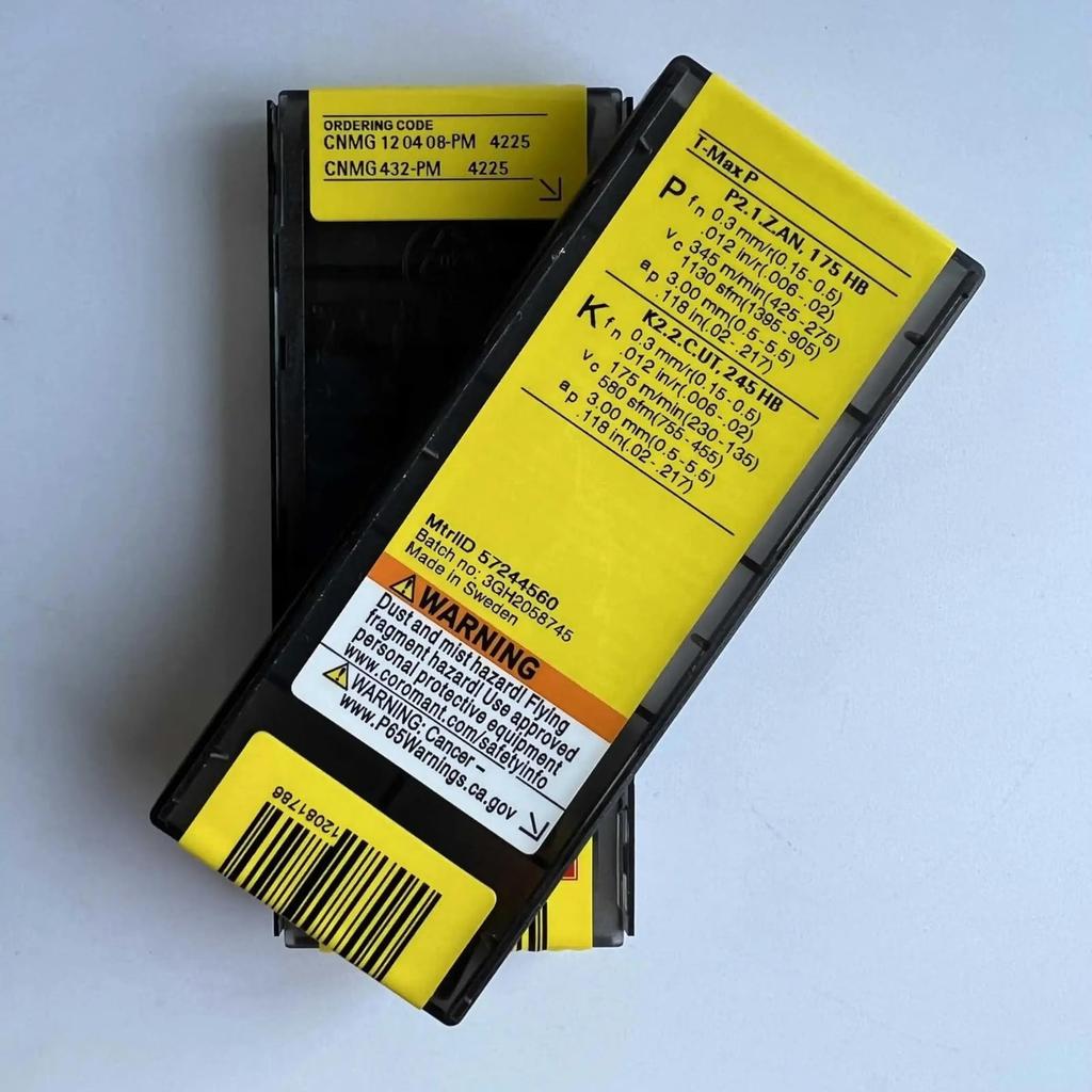 Original Sandvik / CNMG120408-PM 4225 / CNC Lathe Carbide Blade 10 PCS