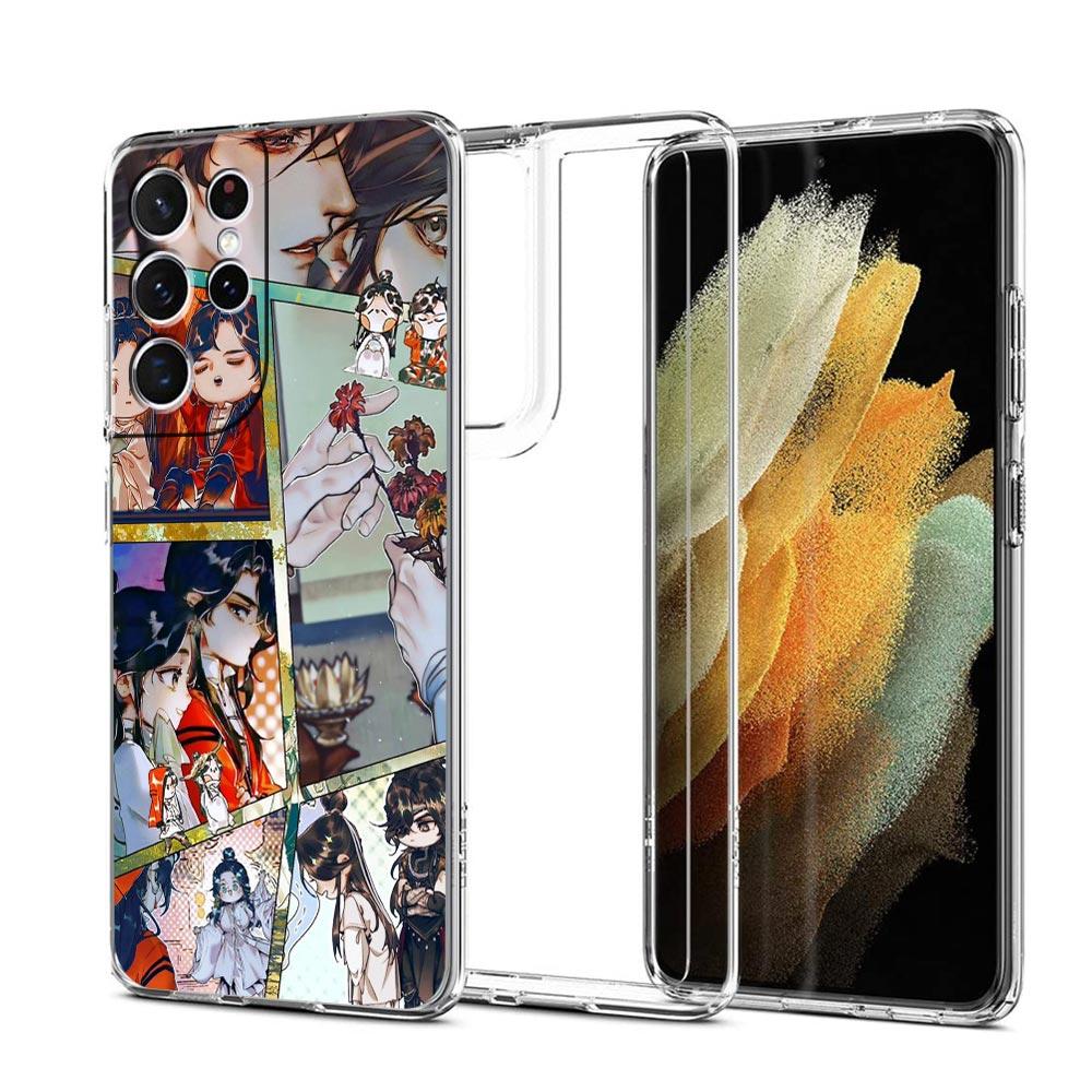 Чехол для телефона 'Благословение Небесного Владыки' (китайский) для Samsung Galaxy S23 Ultra S22 5G S20 S21 FE 5G S10E S9 S8 S10 Plus Прозрачная крышка