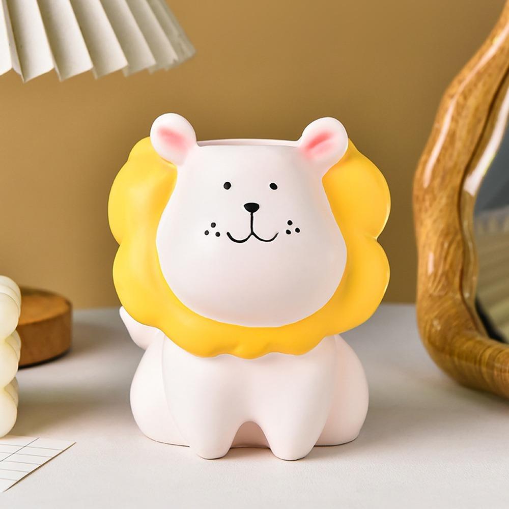 Ornament Cartoon Pen Holder Cream Style Stationery Organizer Creative Pencil Storage Box  Student