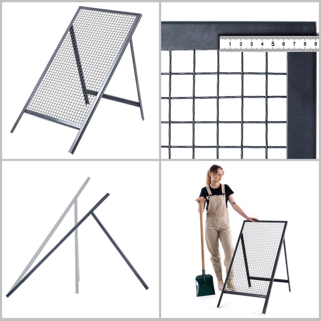 Строительное сито KADAX для песка, грунта, каменной кладки, 120х60см, гравий, сетка 20мм