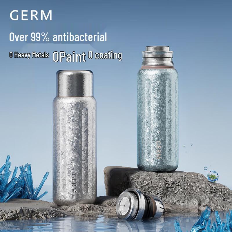 Термобутылка Germ из чистого титана с дисплеем температуры