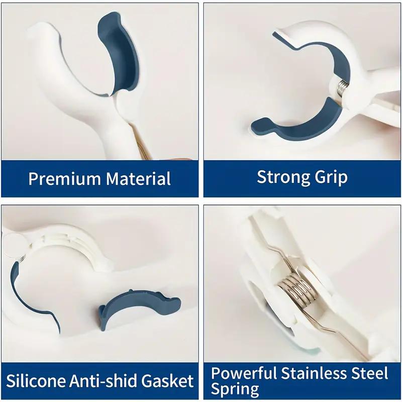 Прочные ветрозащитные прищепки, противоскользящие пластиковые прищепки для белья, одеял, постельного белья, многоцелевые зажимы для подвешивания