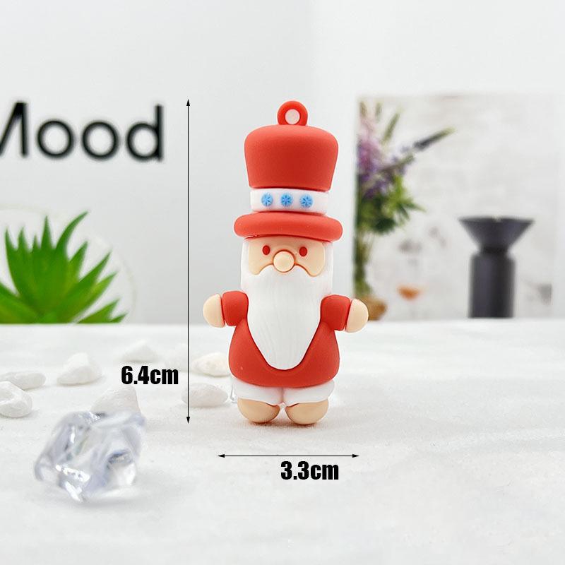 Christmas Resin Keychain Set - Festive Santa Tree Charms with Metal Hooks for Gifts Bags & Home Decor