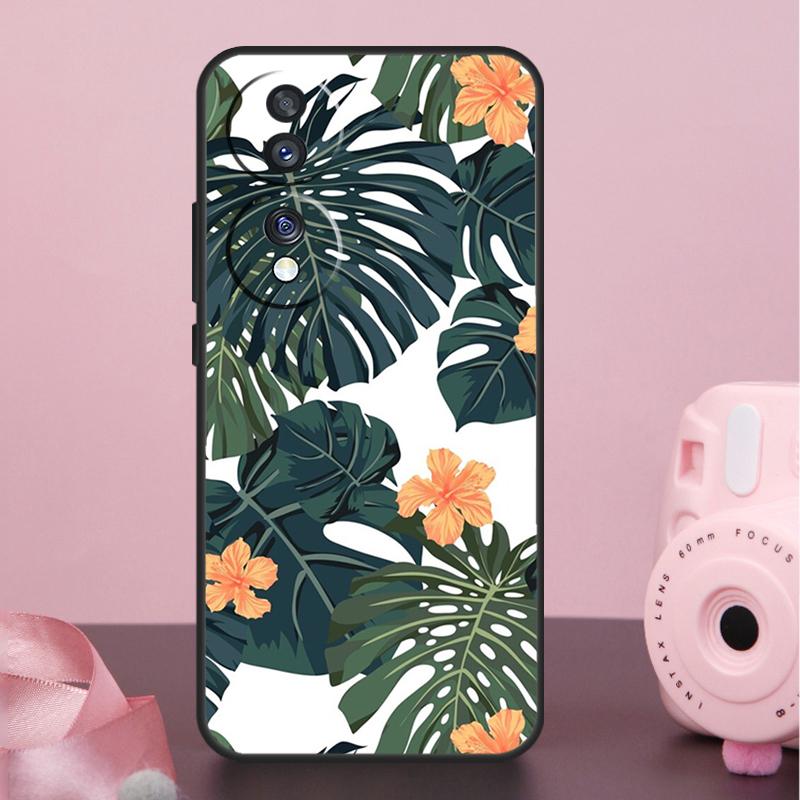 Чехол «Тропический рай» с гавайскими цветами для Honor 400 Pro 200 50 70 90 X9a X9b X9c X9d X8b X8c Win Magic 7 Lite 5 6 8 Pro