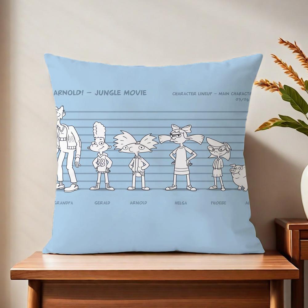 Children HHey AArnold cushion cover For Pillow Printing Sofa Decoration Home Car Room Coffee Shop Office Nordic Simplicity