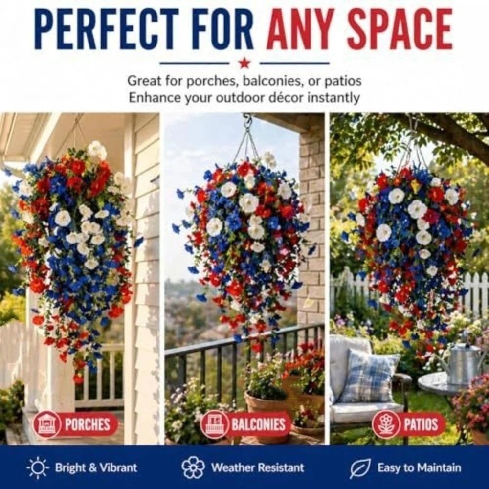 Colorful Artificial Morning Glory Flowers Plastic Morning Glory Branch Green Plants  Living Room