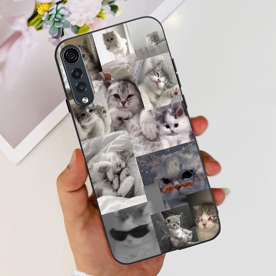 Для LG Velvet 5G 4G / Velvet 5G UW Чехол Милый Мультяшный Панда Цветок Роскошный Мягкий Силиконовый Чехол для Телефона Задняя Крышка Capas