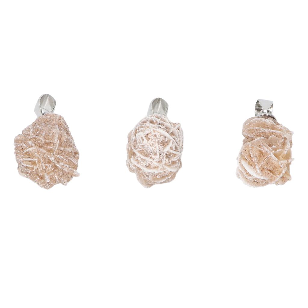 3 шт. многоцелевой кулон из камня Desert Rose с подвеской Desert Rose для изготовления ювелирных изделий