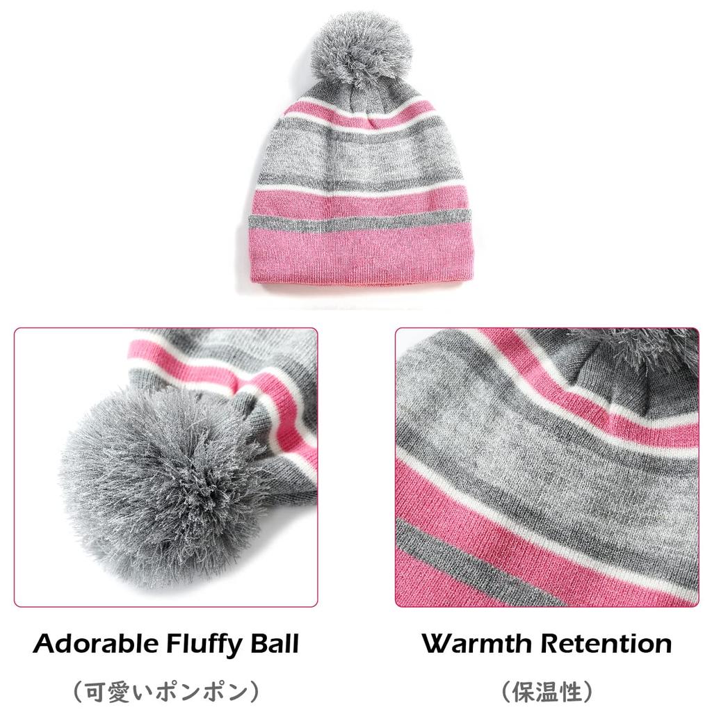 Набор вязаных шапки, шарфа и перчаток TRIWONDER для идеального отдыха на открытом воздухе и путешествий, фиолетовый флис, 3 предмета, шапка, шарф, перчатки, для мальчиков, зима, катание на лыжах, сноуборде, велоспорт,