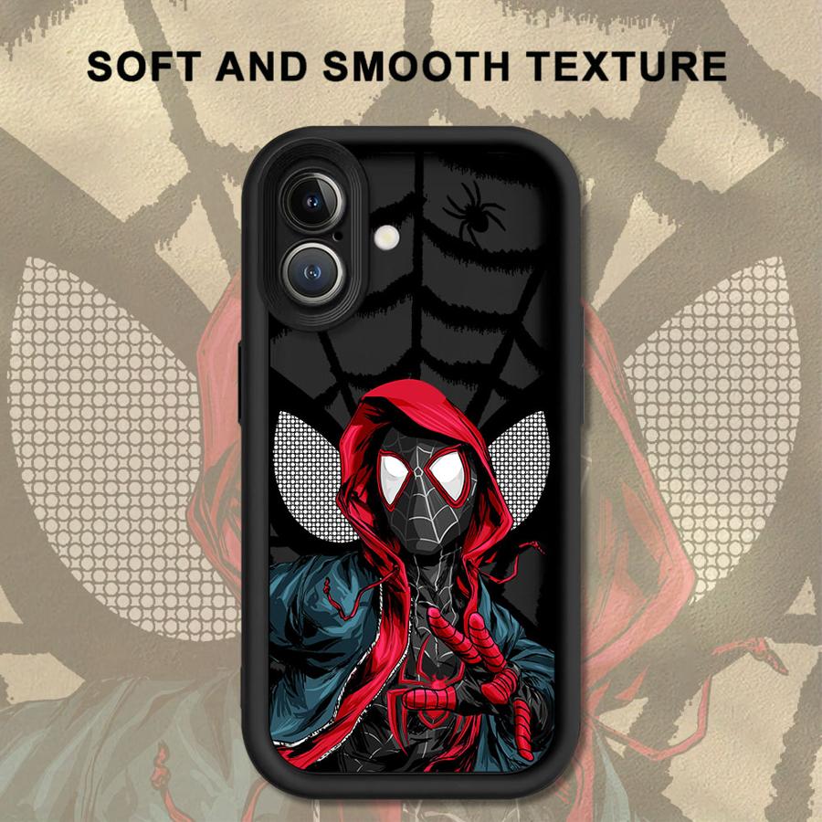 Мягкий чехол для телефона Marvel Человек-паук для iPhone 13 12 11 Pro Max XR XS Max 15 16 14 Plus 17 Air 16e