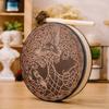 Decorative Hand Drum with Drumstick, Patterned Percussion Drum for Holiday Scene Decor