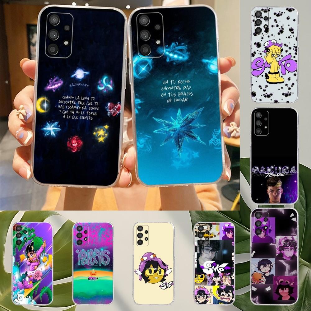 Cartoon Singer Saiko Sakura Phone Case For Samsung Galaxy A52 A12 A51 S21 Edge S22ULTRA S23 S20LITE Plus Ultra Transparent Cover