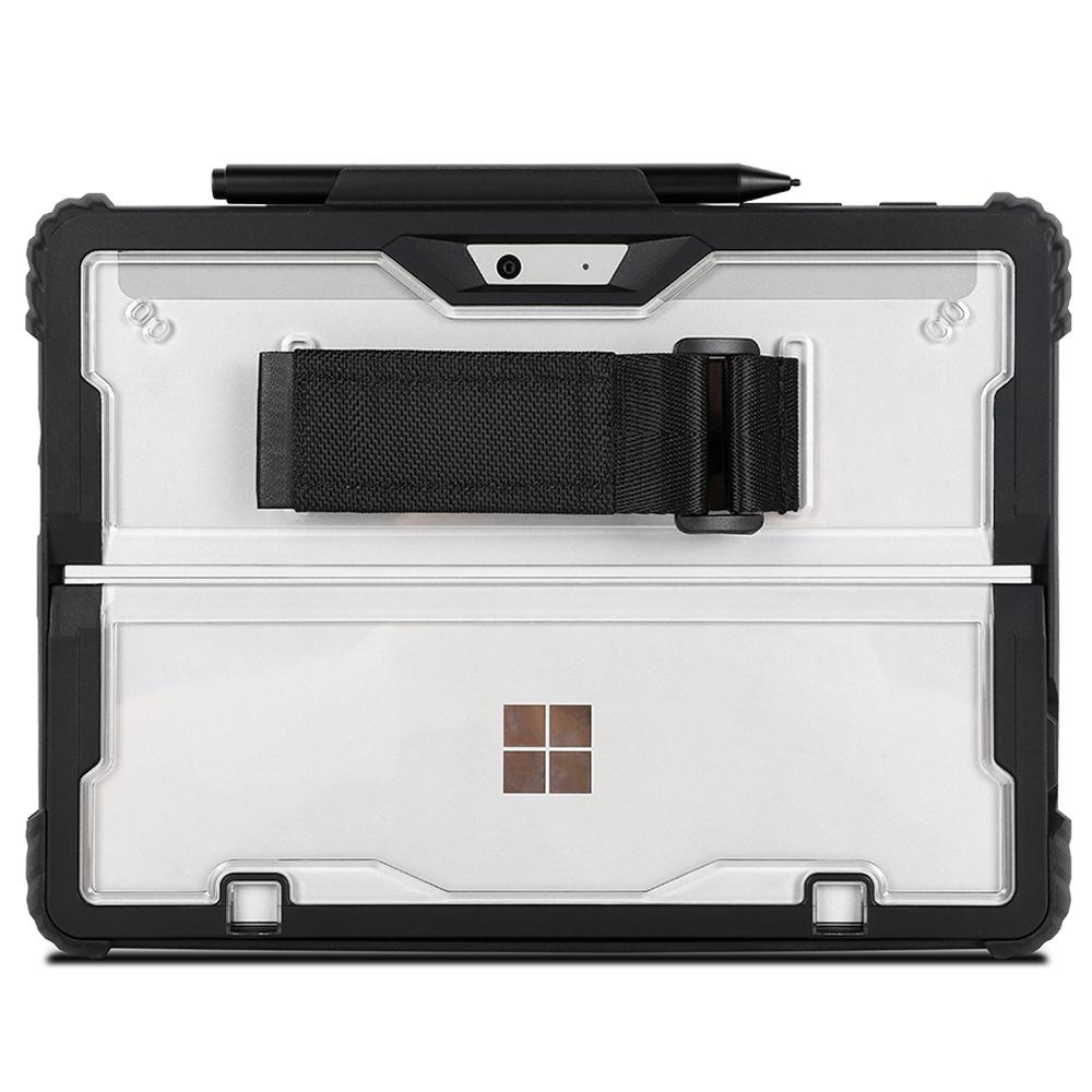 For Microsoft Surface Pro 10 Case Kickstand PC+TPU+Acryclic Tablet Cover with Shoulder Strap
