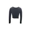 Ladies Short Hot Girl Deep V Neck Slim Sexy Long Sleeve Knitted