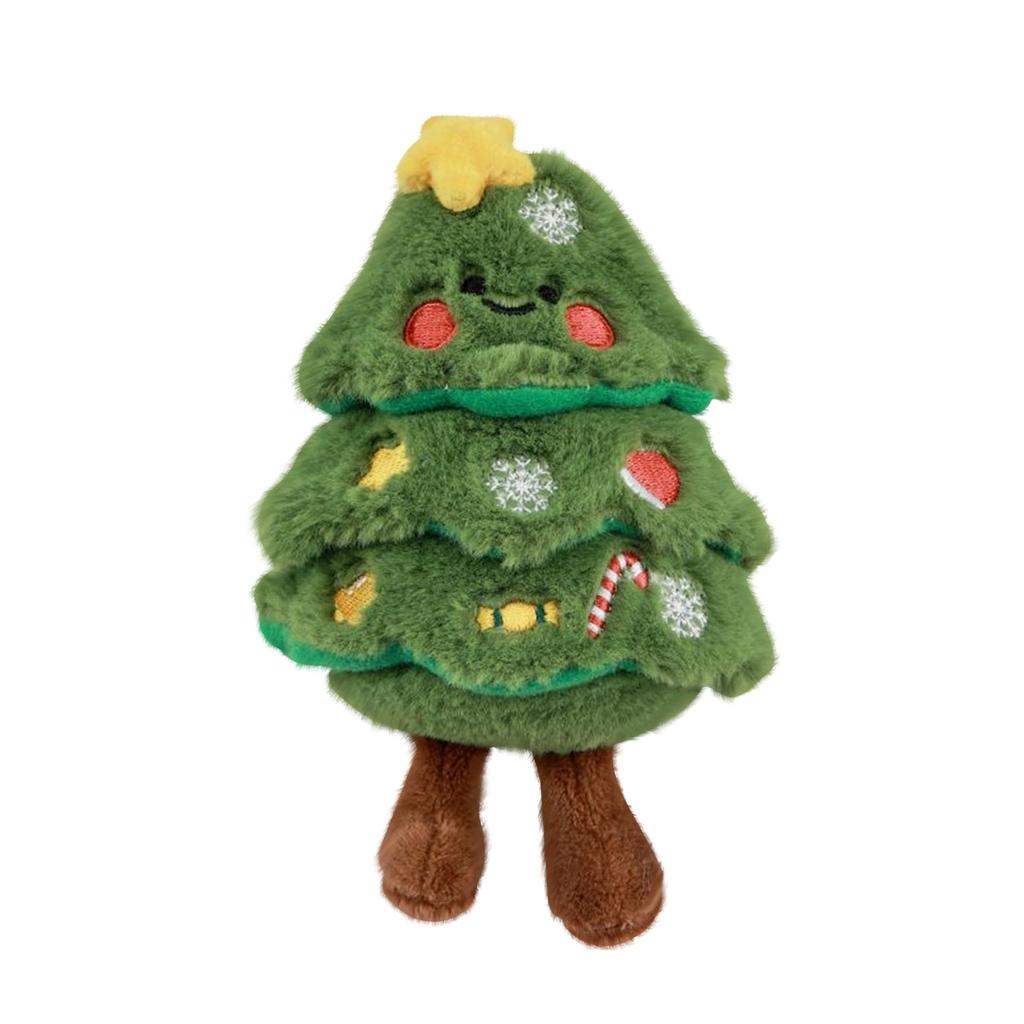 Christmas Tree Cartoon Plush Doll Bag Keychain Gift