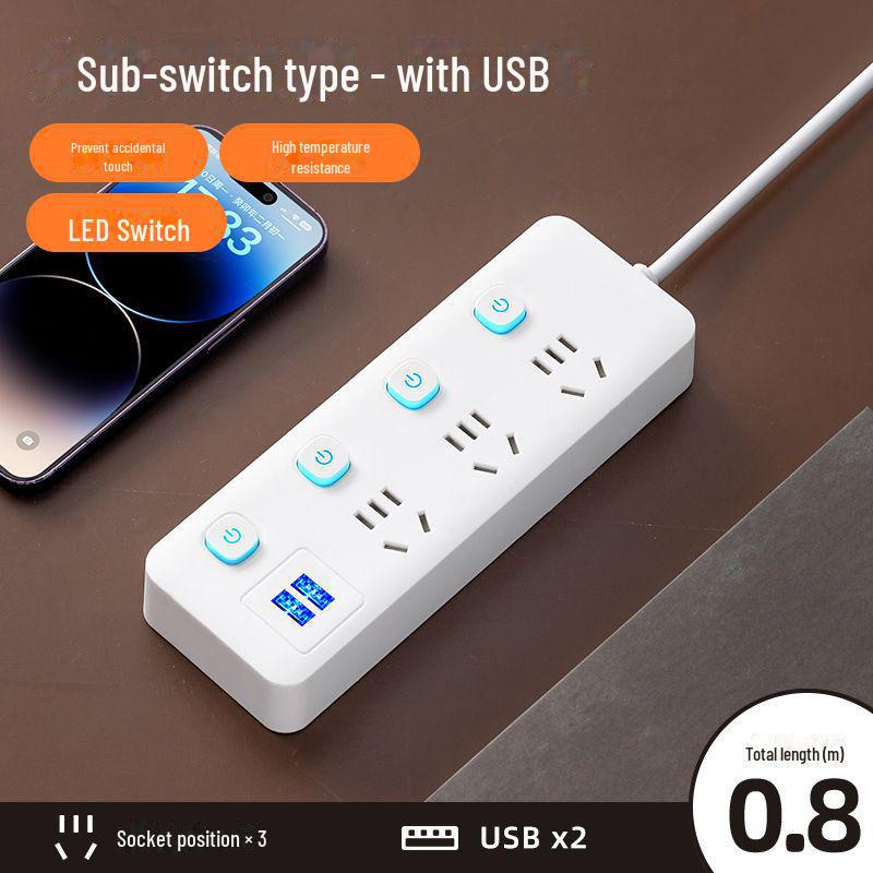 Xiaomi Smart Power Strip с USB, многофункциональный удлинитель, розетка для домашнего офиса
