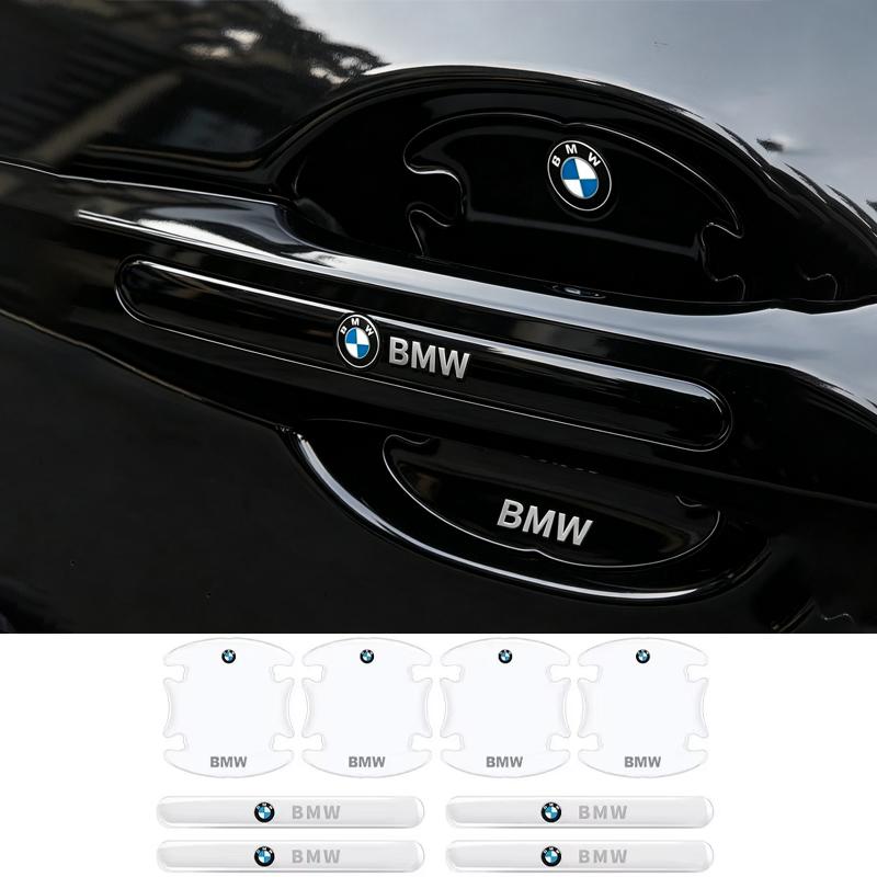 Car Door Cup Bowl Protector Film Transparent Anti-Scratch Handle Stickers For BMW M3 M5 X1 X3 X5 X6 E90 E91 E92 MWN WAN TIE-2 cwbn50