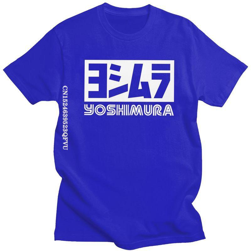 Мужская футболка Japan Yoshimura Хлопковые футболки для мужчин Классическая футболка с принтом Тюнинг Гонки Автомобильные футболки Свободный крой Одежда