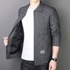 Куртка мужская весенне-осенняя куртка для среднего возраста, деловая, повседневная, папина, трендовая, кардиган, на молнии, мужская куртка
