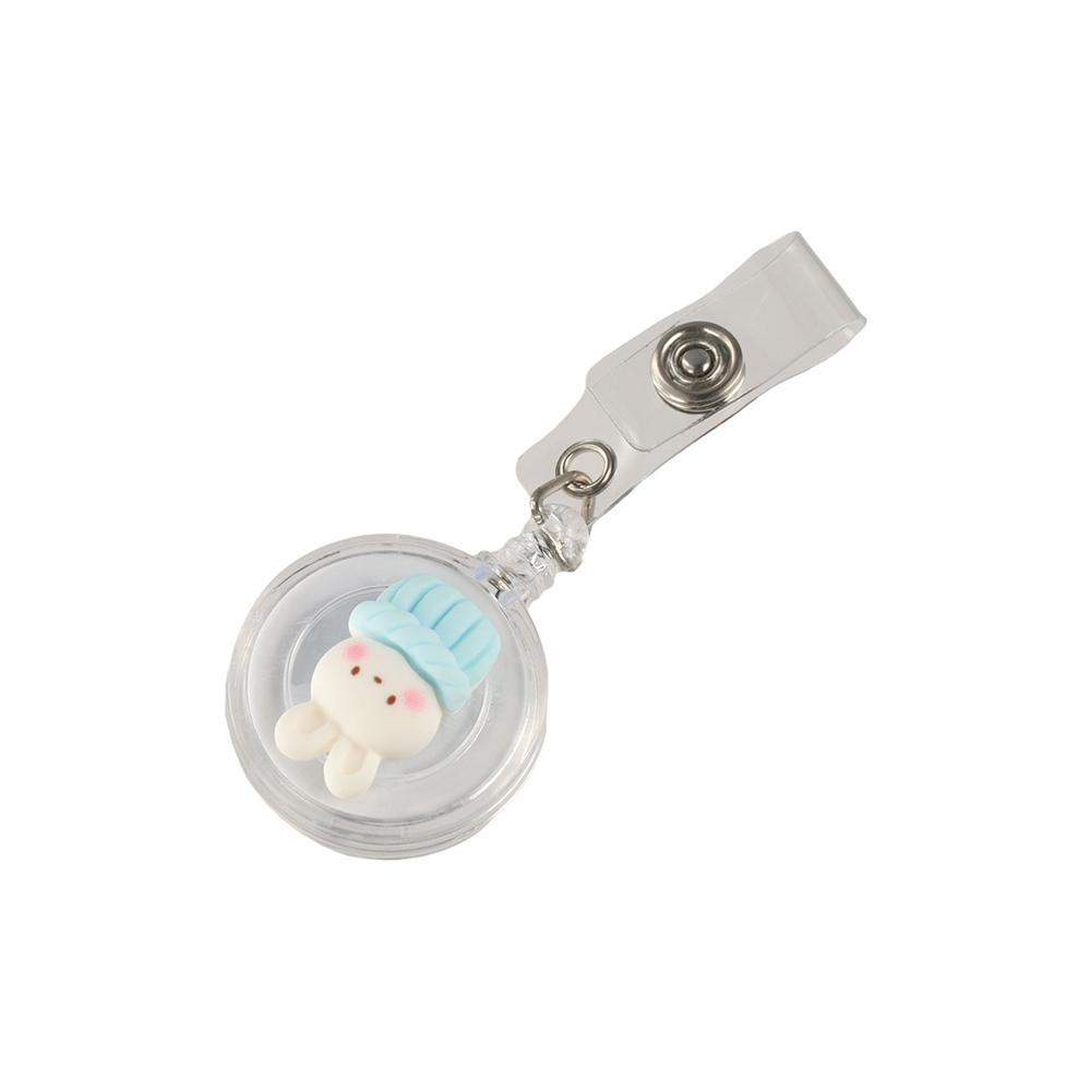 Students Cartoon Nurse Doctor ID Card Clips Badge Holder Name Card Holder Retractable Badge Reel