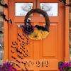 Halloween Wreath Simulation Plant Garland with Crow Vines Horror Party Festival Branch Wreath Hanging Room Halloween Decor
