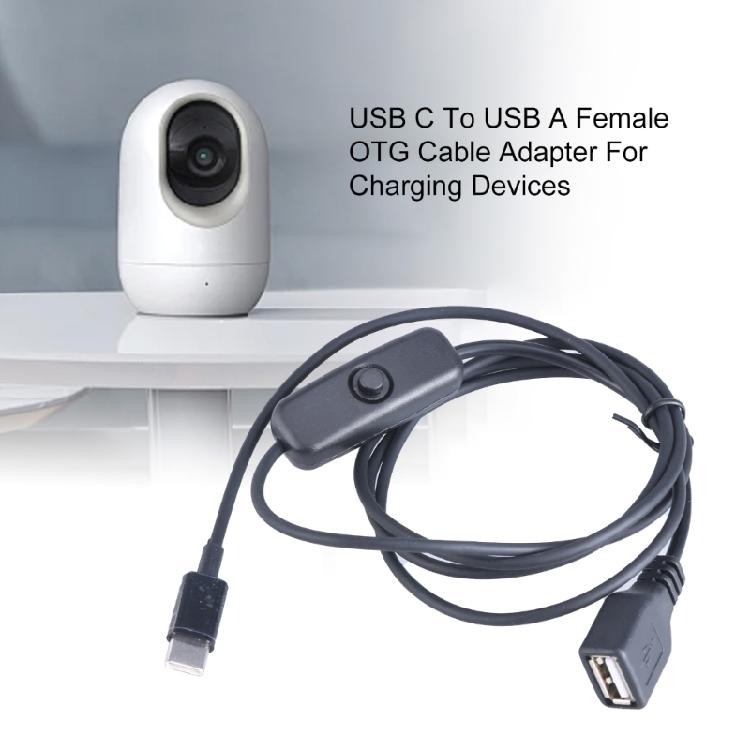 Кабель-переходник USB C на USB A (мама) Type C Быстрая зарядка Для USB-накопителя Клавиатур Телефона Повышает Совместимость