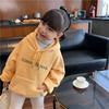 Children's Hooded Fleece Sweatshirt: Spring & Autumn Velvet-Thickened Dopamine Top for Girls