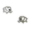 Les Trésors De Lily [L9749] - White 'Elephants' Silver Earrings