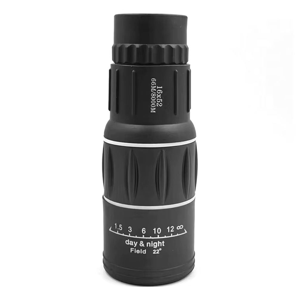 Waterproof 16x52 Monocular Telescope FMC Coating Long Range Spyglass Dual Focus Telescope Camping
