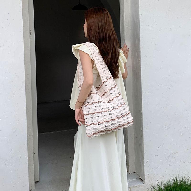 Women's Bag Knitting Bag Knitting Bag Simple Fashion All-in-one Shoulder Bag Handbag