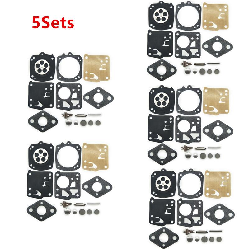 10 комплектов/1 комплект карбюратора, комплект для ремонта прокладки диафрагмы, подходит для бензопилы RK-17 HS RK-23 HS