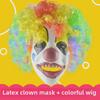 Colorful Clown Mask with Explosion Wig for Halloween & April Fools'