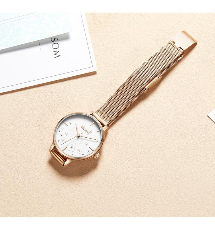 Disney Watch Korean Edition Youth Simple Fashion Mulan Series Women's Watch Student Watch Waterproof Student Women's Watch