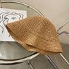 Elegant Women's Spring Summer Woven Sun Hat Foldable Breathable Beach Straw Hat