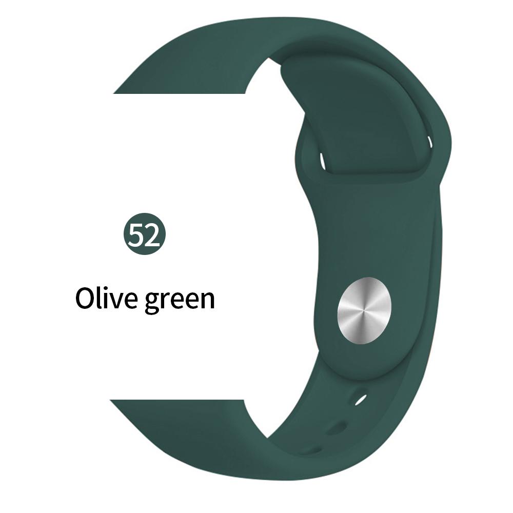 Мягкий спортивный силиконовый ремешок для часов Apple 4 3 2 1 38 мм 42 мм дышащий браслет для Iwatch Series 5 6 SE 40 мм 44 мм ремешок