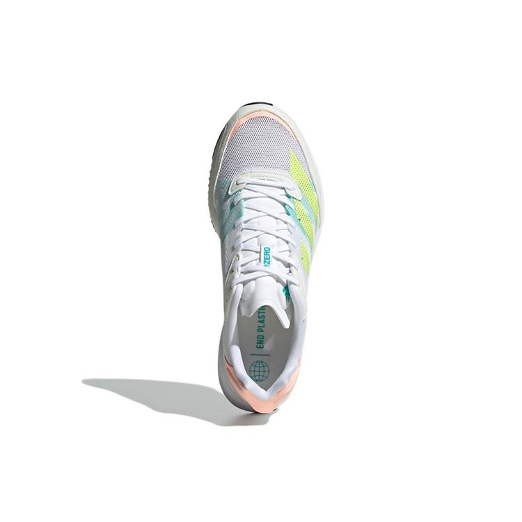 adidas Adizero Adios 6 White Pulse Lime Женские кроссовки Cloud-White Light-Flash-Orange GY0910