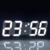 3D Digital Alarm Clock Creative Intelligent Photosensitive LED Wall Mounted Student Electronic Alarm Clock Home Decoration with Temperature Display