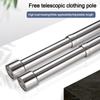 Регулируемая телескопическая штанга для штор, вешалка для одежды, выдвижные штанги, домашний гардероб