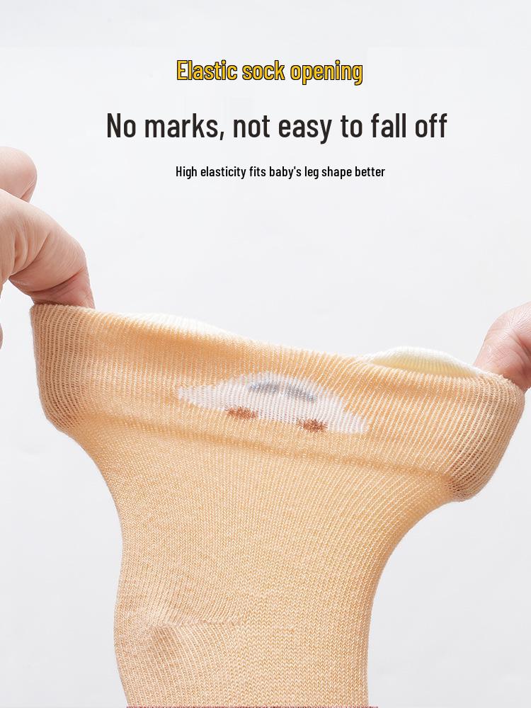 Xiyu Jia Осень/Зима Детские носки из гребенного хлопка - Милый 3D мультяшный дизайн для мальчиков и девочек