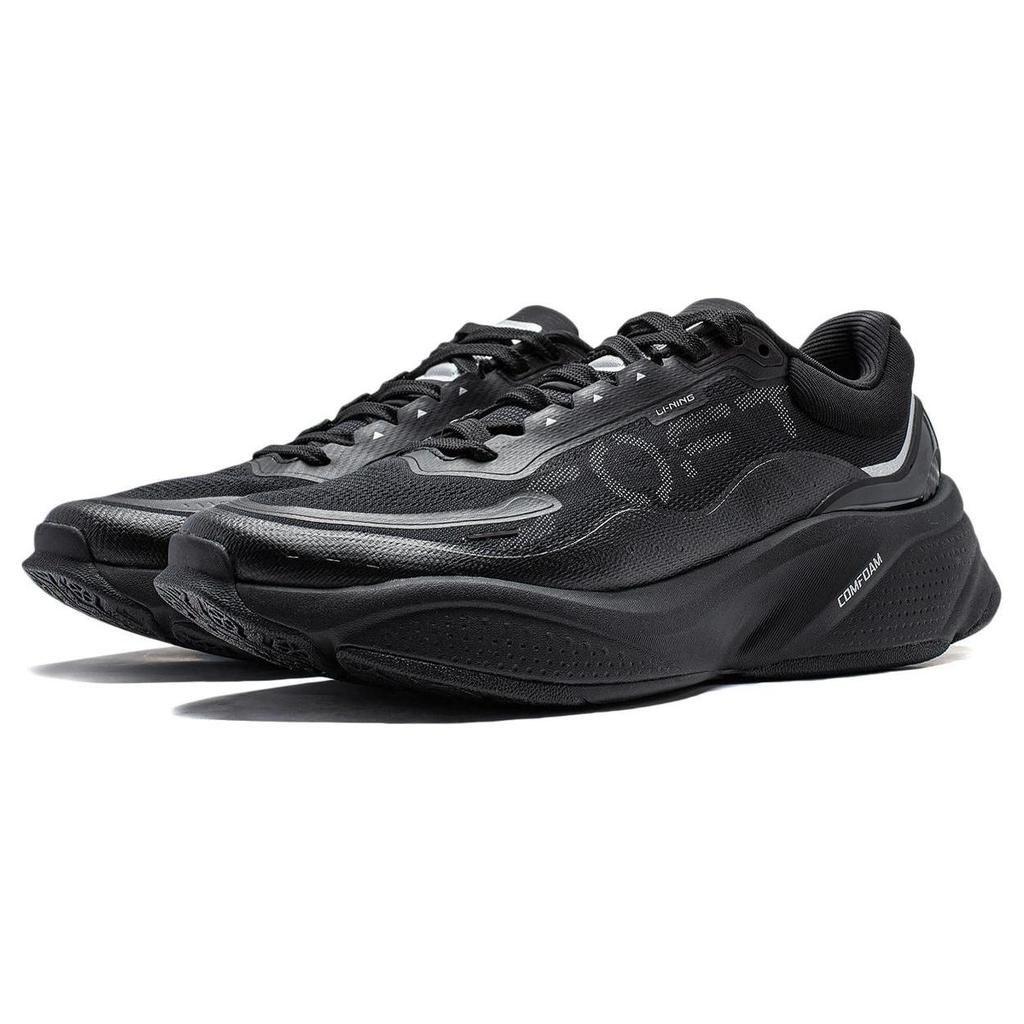 Li Ning Мягкая амортизация Устойчивые к истиранию Легкие Низкие Повседневные кроссовки Женские Черные AGLU010-1
