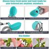 Собаки Кошки Водонепроницаемая Бутылка для Воды из Нержавеющей Стали 285 мл с Силиконовой Миской для Прогулок Походов на Природе Автоматическая Поилка для Животных