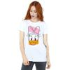 Disney Womens/Ladies Daisy Duck Head Cotton Boyfriend T-Shirt