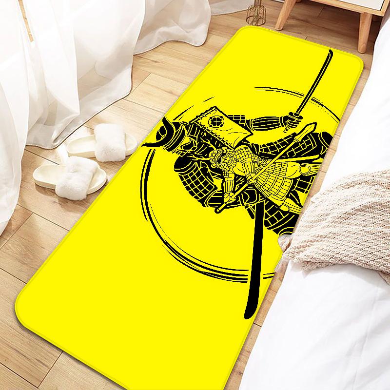 Samurai Warrior Door Mat Entrance Non-slip Doormat Washable Kitchen Carpet Living Room Hallway Rugs Bathroom Bath Door Mats