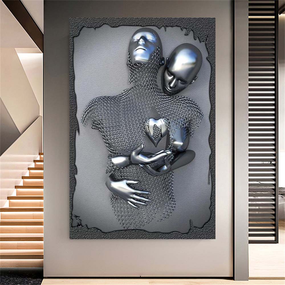 Metal Figurines Wall Art Pictures Print On Canvas Art Lover Posters and Prints Portrait Paintings Home Decor Unframed