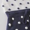 2024 Spring Handmade Wool Baby Jumpsuit - Knitted Wool Ball Romper for Infants